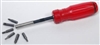 BWT Inc Immediate Action Ratchet Screwdriver With 6 Bits, Phillips, Slotted, Torx