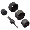 IVY Classic 27006 5 Piece Carbon-Steel Hole Saw Set, Wood/Plastic Cutting, 1-7/8" Deep Cut