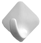 Spectrum Diversified, 27100, 4 Count, White, Small, Magnetic Diamond Hook, ABS Plastic