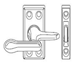 Ultra Hardware, 27110, Decorative, Solid Brass, Casement Window Fastener