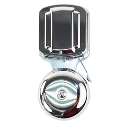 Trine 272 Bright Chrome 2-1/2" Open Bell/Open Gong Electric Door Bell With 100DB Sound At 3 Feet