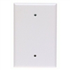 Cooper Wiring Devices, 2729W, Plastic Blank 1-Gang White Oversize Wall Plate