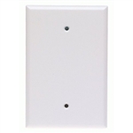 Cooper Wiring Devices, 2729W, Plastic Blank 1-Gang White Oversize Wall Plate
