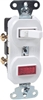 Cooper Wiring, 277W-BOX, 15A, 120/125V, White, Single Pole Switch & Pilot Light, Duplex