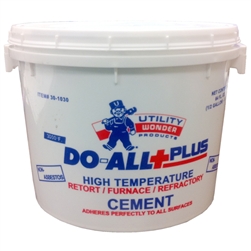 Utility Wonder, 30-1010, 16 OZ 1LB, DO-ALL+PLUS FURNACE, REFRACTORY, RETORT AND STOVE CEMENT
