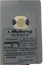 Mulberry SPT-15, 30826 (Like ALR AREA LIGHTING RESEARCH, SPT-15), Outdoor Lighting Swivel Photo Electric Control Sensors Photocell 1800W