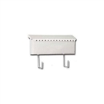 Fulton Corp, 3275, White Metal Horizontal Mailbox
