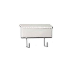 Fulton Corp, 3275, White Metal Horizontal Mailbox