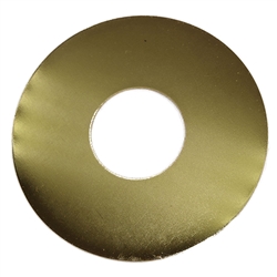 Tuff Stuff 3307 Round Scar Plate Polished Brass US3 3-1/16" O.D. X 1-1/4" I.D.
