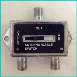 CONECT IT, 35-177X, 2 Way Coaxial Cable Switch, 75 ohm, 2 Input, 1 Output