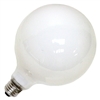 Ge Lighting, 36193, 75 Watt 5" Diameter Vanity Globe G40 type Light Bulbs, White