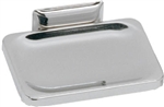 Decko Bath Products, 38000, Wall Mount Soap Dish, 4-1/2" x 3-1/2", Chrome Plated