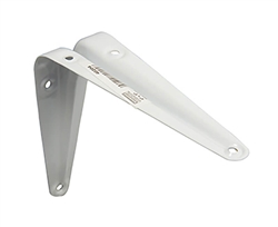 Tuff Stuff 40204 White Enamel 4" x 5" Shelf Bracket