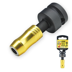 Ivy Classic, 44852, 1/2" Impact To 1/4" Hex Driver, Mega Magnetic Impact Driver Adapter