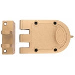 ULTRA Brass Jimmy Proof Single Cylinder Lock With Angle Strike, Boxed