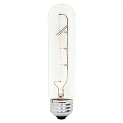 GE LIGHTING, 45144, TUBULAR T10 25W Crystal Clear INCANDESCENT