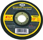 Tuff Stuff, 45MAS, 4-1/2" X 3/32" X 7/8" Arbor Masonry Cutting Blade