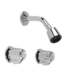 Gerber, 46-220, Two Handle 6" CC ADA Metal Handles, Compression, Tub/Shower Faucet, IPS/Sweat, Sliding Escutcheon Chrome