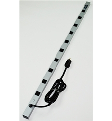 Wiremold, 4810ULBD, 48" 10 Plug-In Outlet Power Strip With 15-ft Cord