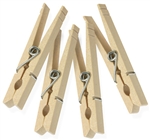 My Helper, 4850SM, 50 Pack, Wood Clothespin With Spring, Large Size