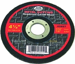Tuff Stuff, 4MET045, 4" X 0.045" X 5/8" Arbor Type 1 Thin Metal Cutting Wheel Blade