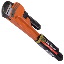Tuff Stuff, 53504, 14" Heavy Duty Black Grip Straight Pipe Wrench