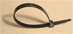 Tuff Stuff, 56127, 50 Pack, 24" Black Color Uv Resistant Cable Tie, Nylon, 175 LB Tensile Strength