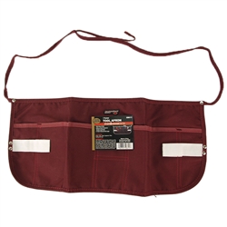 Tuff Stuff, 59611, Red, 7 Pocket Canvas Tool Waist Apron