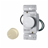 Cooper, 6000VW-K2, Rotary dimmer switch with preset, 600W, White, Ivory