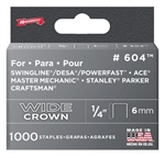 Arrow, 60430, 1000 Pack, 1/4" Heavy Duty Staple, Wide Crown, Fits Swingline/Desa/Powerfast
