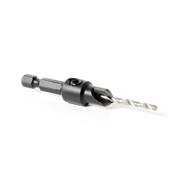 Timberline, 608-110, Quick Release Countersink #4 Wood Screw Size by 5/64", Carbide Tipped