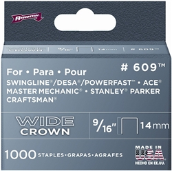 Arrow, 60930, 1000 Pack, 9/16" Heavy Duty Staple, Wide Crown, Fits Swingline/Desa/Powerfast