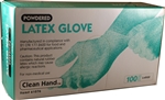 Volk Clean Hand, 61076LG, General Purpose, Disposable Latex Gloves, Powdered, 5 mil, Rolled Cuff, Large, 100 Per Box