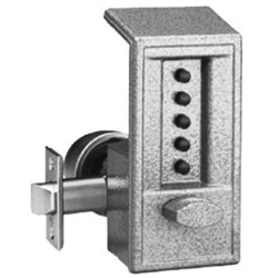 Simplex 6204-86 Gray Mechanical Pushbutton Combination Lock With 2-3/4" Backset (NO KEY)