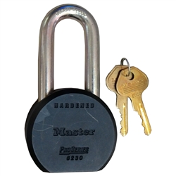 Master Lock 6230LH ProSeries Padlock KD 2-1/2" Body Extra Tough Boron Alloy 2 Inch Long Shackle With 5 Pin 6000 Keyway (Re-Keyable)