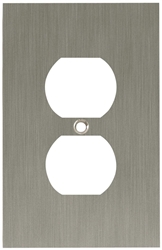 Brainerd, 64930, SATIN NICKEL, Concave Single Duplex Wall Plate, Taller & Wider