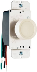 Leviton 3-Way Rotary Dimmer Switch White Push OnOff 600W RFI Filter Incandescent