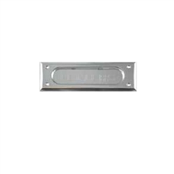 Ultra Hardware, 67040, Anodized Aluminum, Aluminum Push-In Spring Loaded Flap, Letter Slot