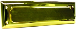 Ultra Hardware, 67105, 3" x 10", Polished Brass US3, Mail box Letter Slot, Double Flap