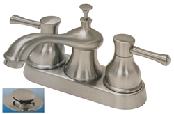 Aqualux Vienna Collection, 673-9603, Satin Nickel, Lavatory Bathroom Sink Faucet, With Pop Up