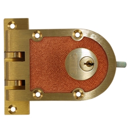 Segal 687 Solid Bronze Jimmy Proof Deadlock Double Cylinder Lock Set, Commercial Grade Locksmith Quality, Bronze (US10)