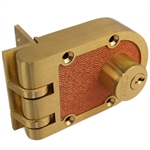 Segal 688 Solid Bronze Jimmy Proof Deadlock Double Cylinder Lock Set, Commercial Grade Locksmith Quality, Angle Strike, Bronze (US10)