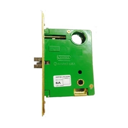 Marks 6DW/3, 6 Series Grade 2 for Handlesets Design, Polished Brass, Right Hand, Vestibule Function Lock Set, Sectional Mortise Always Locked Storeroom Latch Only Lockset Body Only; Handle Set Designs