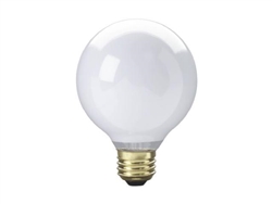 Westpointe, 70800, 60G30/W, 60W, 120V, White Finish Inside, Globe Light Bulb, Medium Base