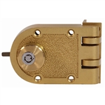 GUARD SECURITY,  707B, Brass, Tubular Key Double Cylinder Jimmy Proof Deadlock Deadbolt With Angle Strike, Boxed