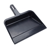 HBC, 712, 12", Black, Commercial Plastic Tough & Flexible Dust Pan Dustpan