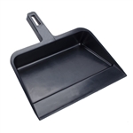HBC, 712, 12", Black, Commercial Plastic Tough & Flexible Dust Pan Dustpan