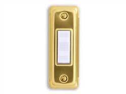 Heath Zenith 715G-A Wired Push Button, Gold Finish with Lighted White Center Button