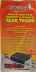 Catchmaster, Spider & Insect Glue Trap - 4 Professional Strength Traps per Package