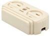 Pass & Seymour, 746ICC10, 15A, 125V, Ivory, Surface Triple Outlet, Easily Mounted On Wall